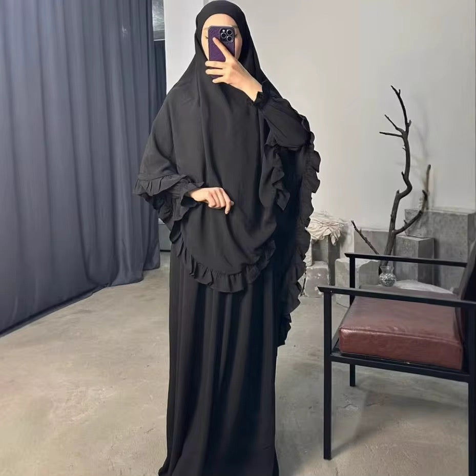 Abaya Khimar Set Flower