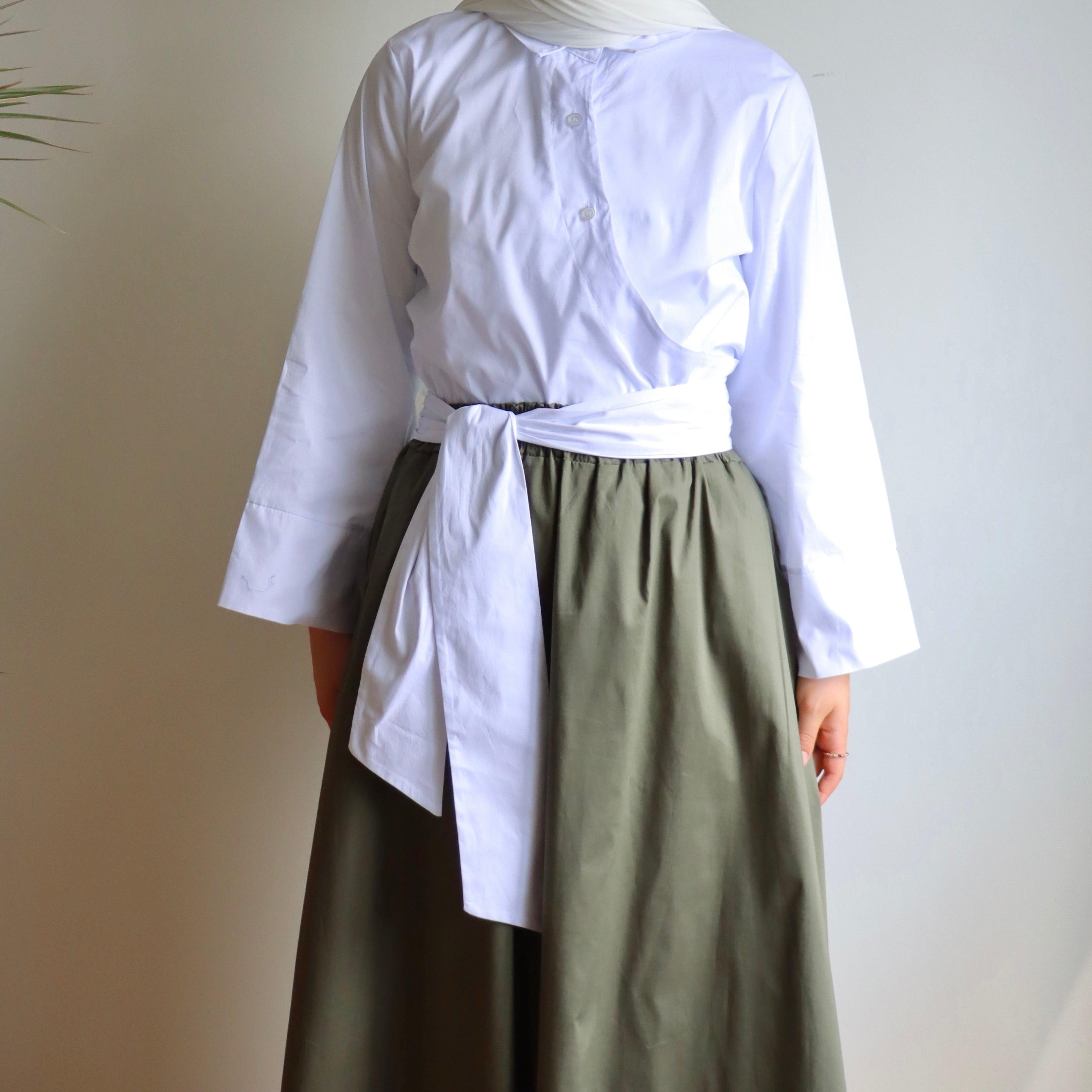 Bluse Short zum Binde