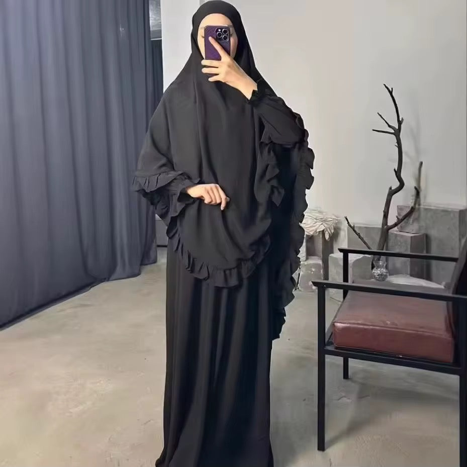 Abaya Khimar Set Flower