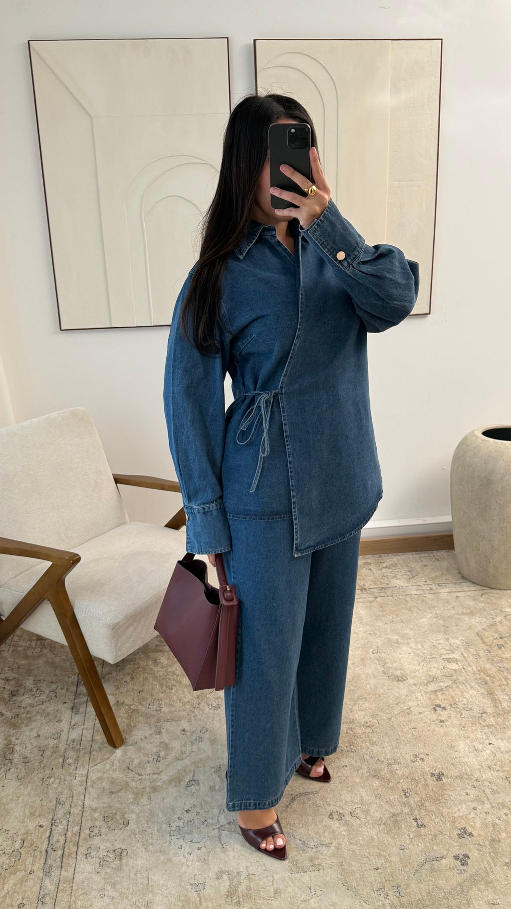 2 Teiler Jeans Schleife (mit Hose)