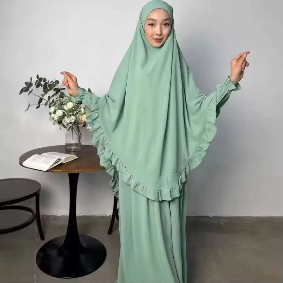 Abaya Khimar Set Flower