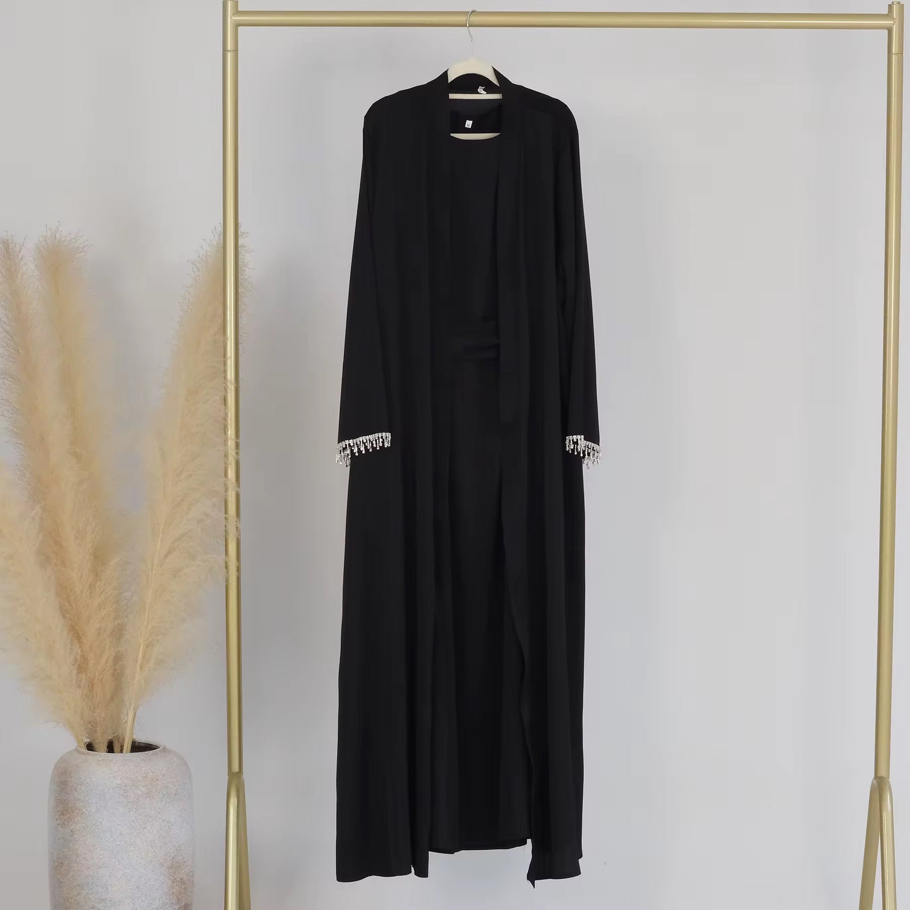 Abaya Set Diamonds (Größentabelle beachten emiratische Abaya Größe)
