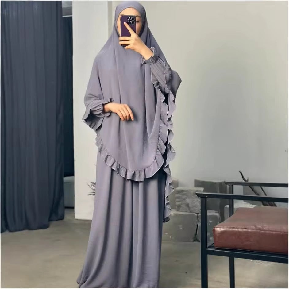 Abaya Khimar Set Flower