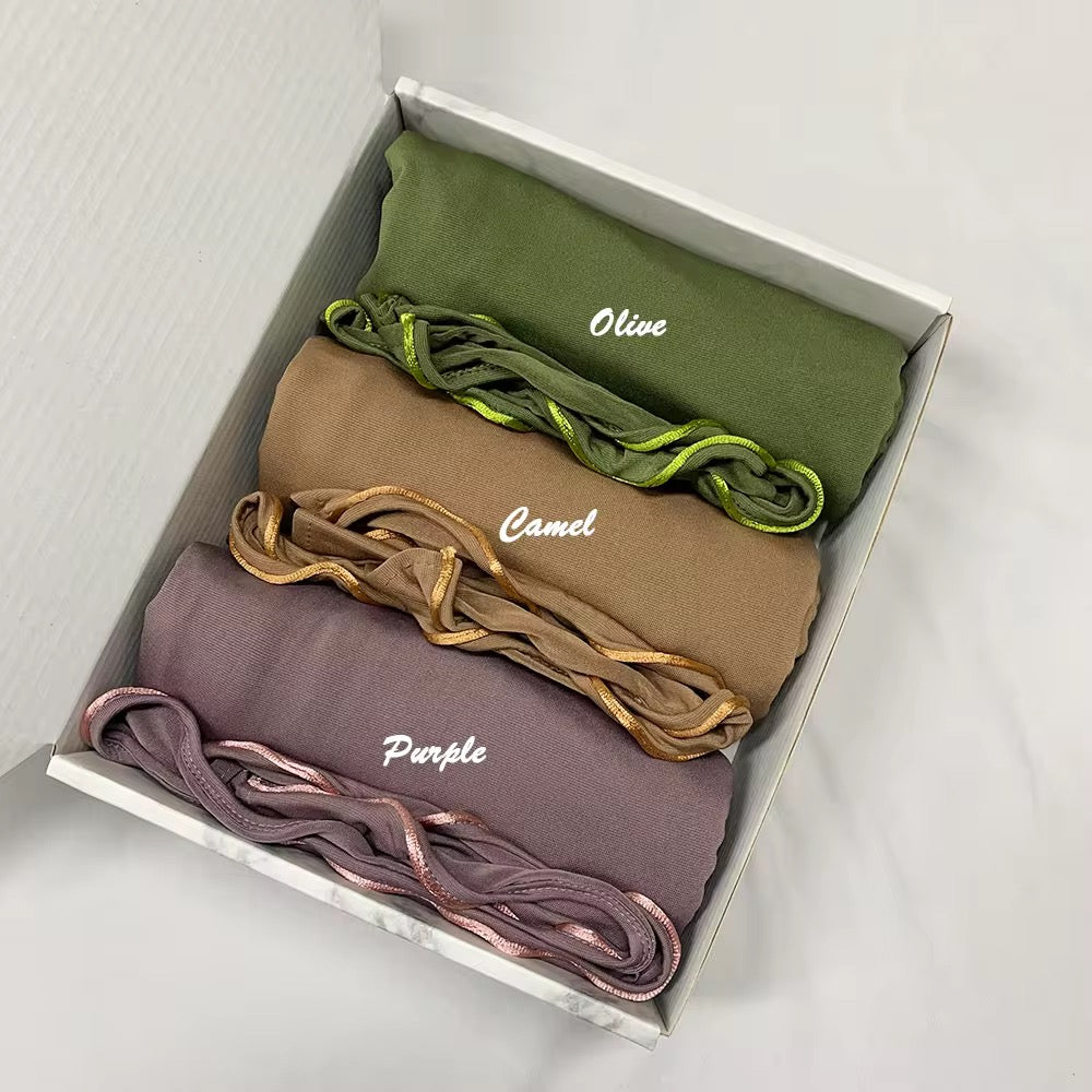 Jersey hijab mit Wellen