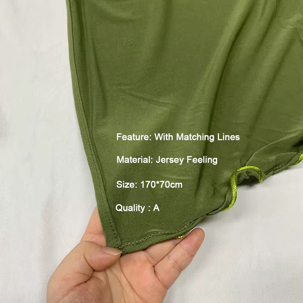 Jersey hijab mit Wellen