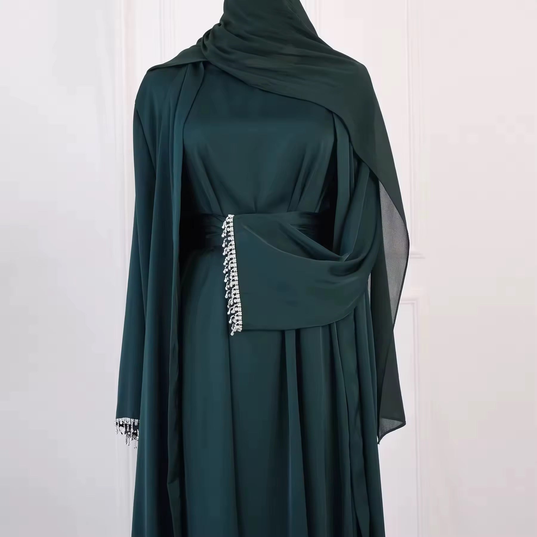 Abaya Set Diamonds (Größentabelle beachten emiratische Abaya Größe)