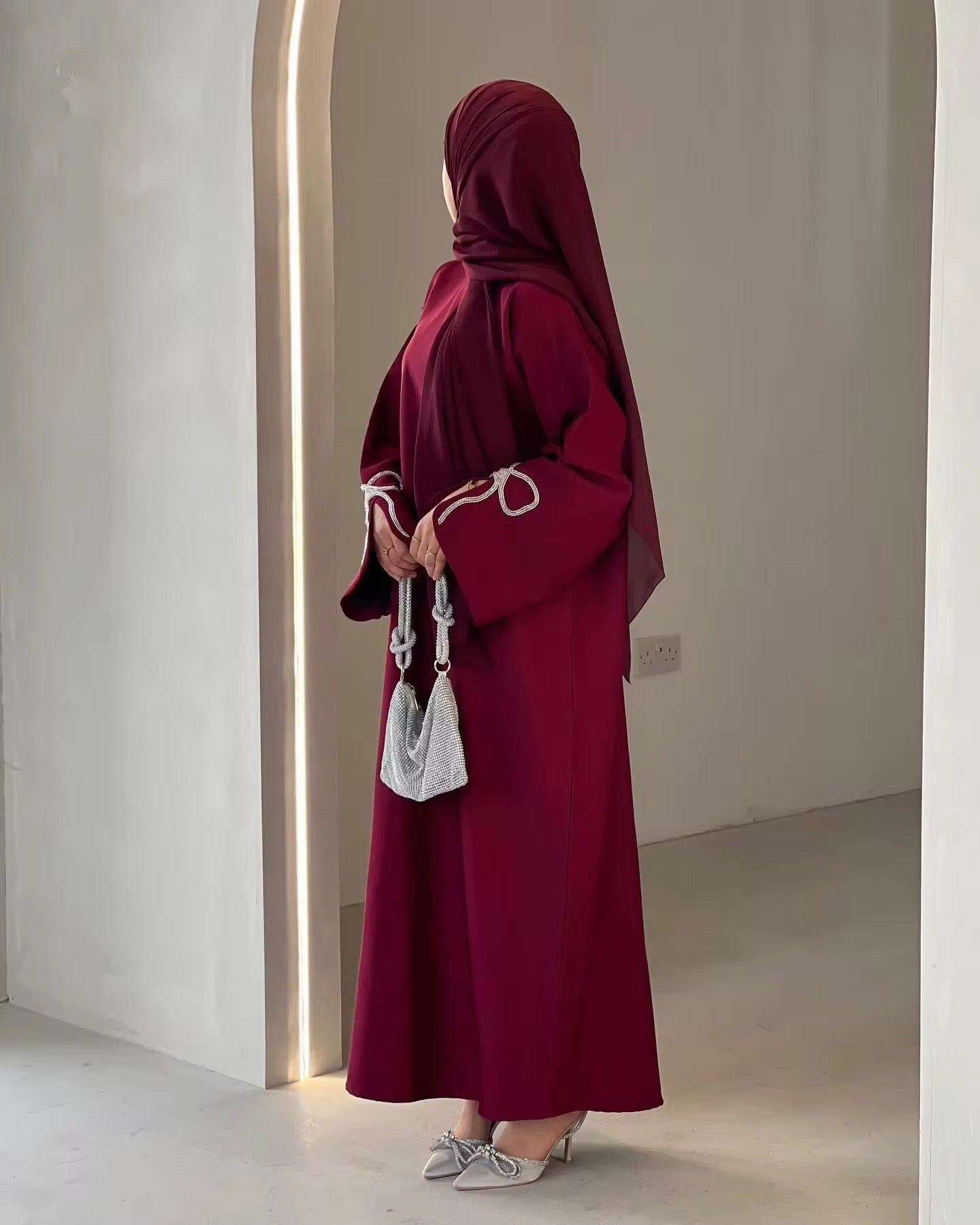 Abaya Bow (Größentabelle beachten emiratische Abaya Größe)
