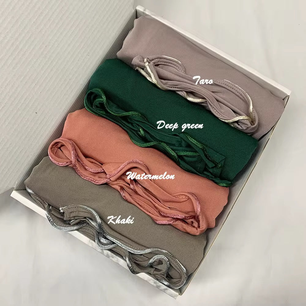 Jersey hijab mit Wellen