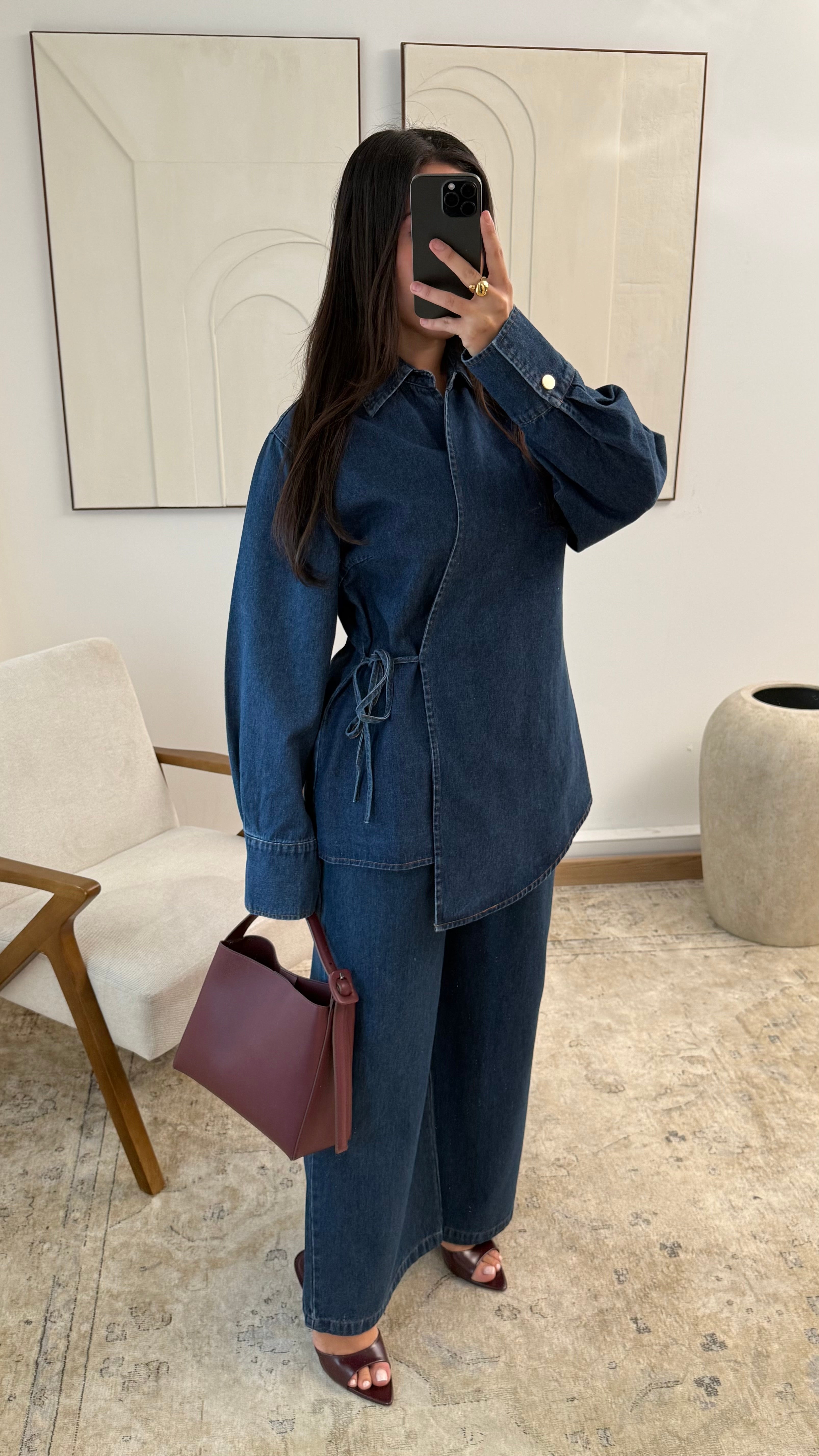 2 Teiler Jeans Schleife (mit Hose)