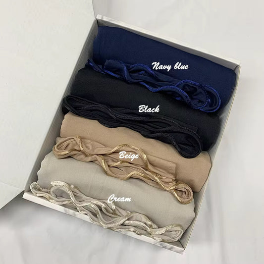 Jersey hijab mit Wellen